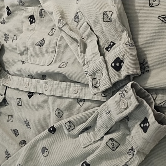 Lucky Green Craps High Roller Corduroy Button-Down Dice Shirt 100 % Cotton Large - Picture 9 of 11